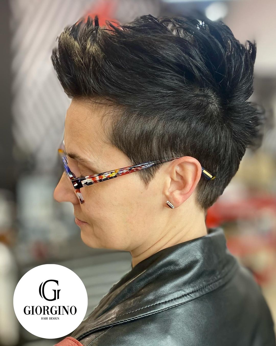 Edgy Chopped Pompadour Pixie