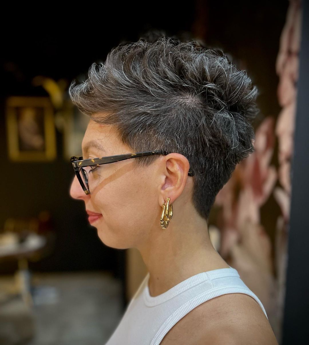 Pixie Fauxhawk for Thick Coarse Hair