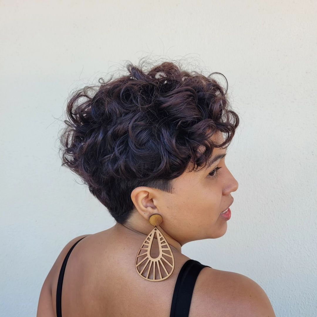 Undercut Pixie for Curly Hair